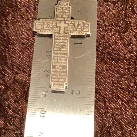 Lord Prayer Cross Necklace - Picture 4 of 4